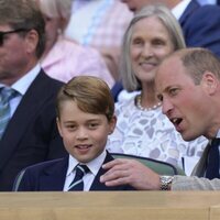 El Príncipe Guillermo y el Príncipe George en la final de Wimbledon 2022