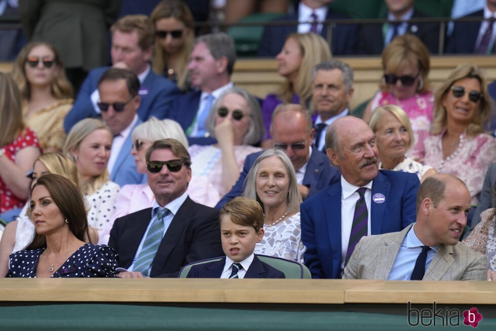 Los Duques de Cambridge y el Príncipe George en la final de Wimbledon 2022