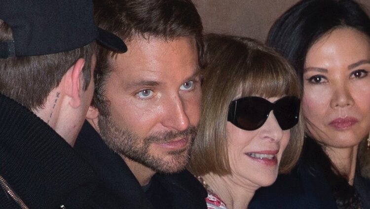 Bradley Cooper con Anna Wintour en la Fashion Week de París 2016