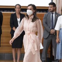 La Reina Letizia con mascarilla en la entrega de los Premios Nacionales de Cultura 2020