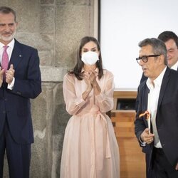 Los Reyes Felipe y Letizia y Andreu Buenafuente en la entrega de los Premios Nacionales de Cultura 2020