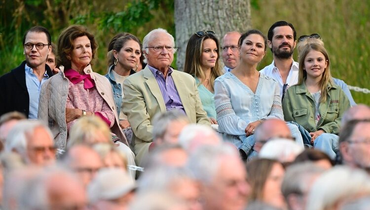 La Familia Real Sueca en un concierto de Solliden Sessions