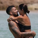 Ezequiel Garay y Tamara Gorro, románticos en Ibiza