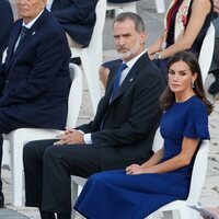 Los Reyes Felipe y Letizia en el acto de homenaje a las víctimas de la covid-19 'Un aplauso para el recuerdo'