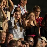 La Princesa Leonor y la Infanta Sofía en la celebración del partido entre Dinamarca y España de la UEFA Women's Euro 2022