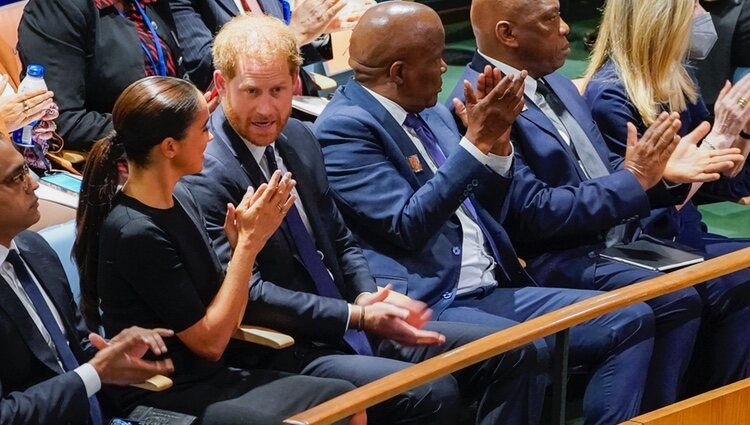 El Príncipe Harry y Meghan Markle en el Nelson Mandela International Day en la ONU