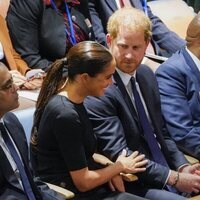 El Príncipe Harry y Meghan Markle, muy cómplices en el Nelson Mandela International Day en la ONU