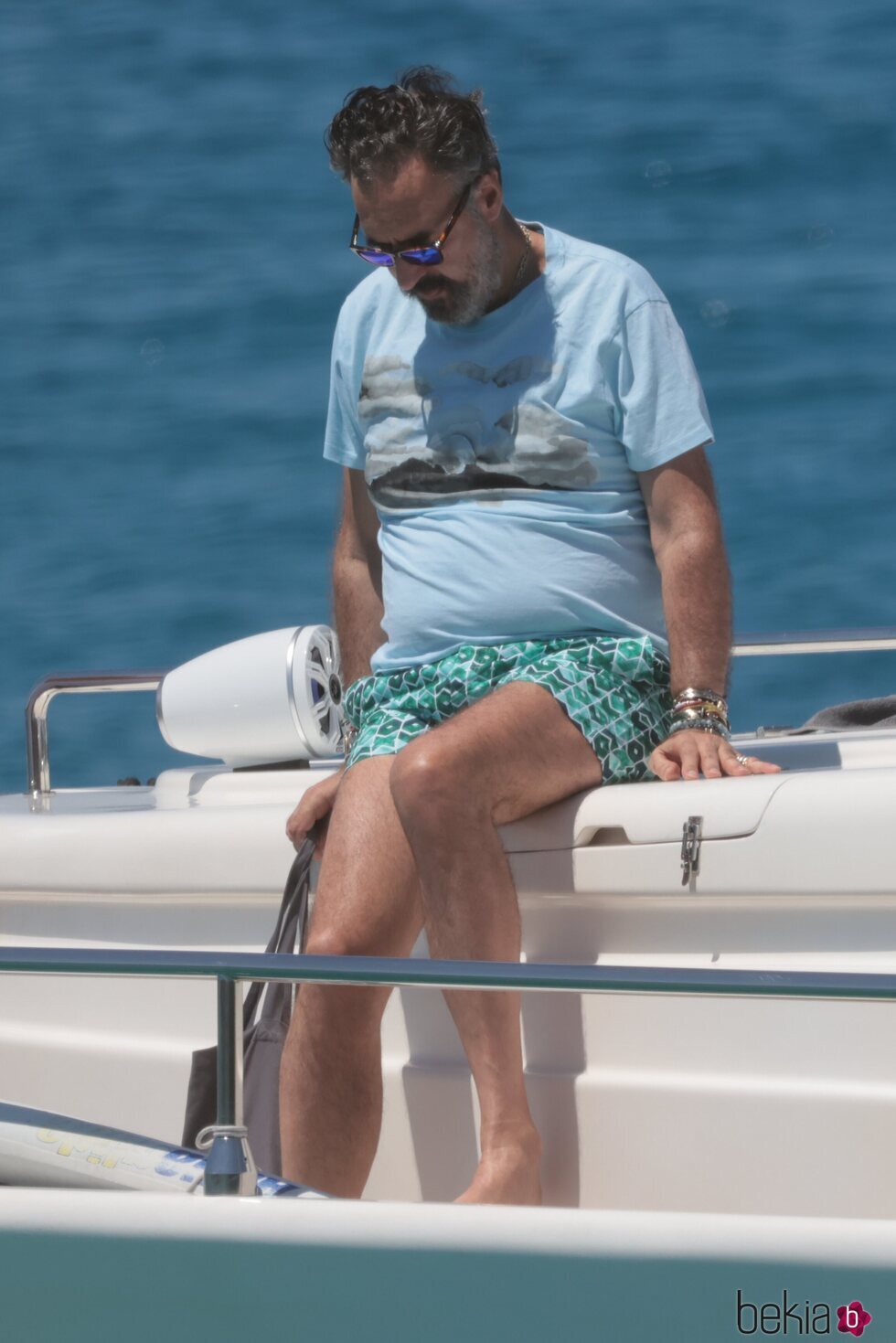 Jaime de Marichalar en un barco en Ibiza