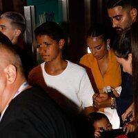 Georgina Rodríguez entrando al concierto de Rosalía en Madrid