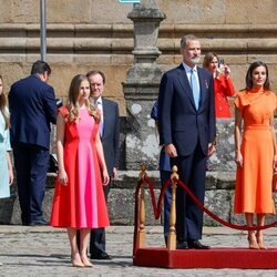 Los Reyes Felipe y Letizia, la Princesa Leonor y la Infanta Sofía en la festividad de Santiago Apóstol 2022