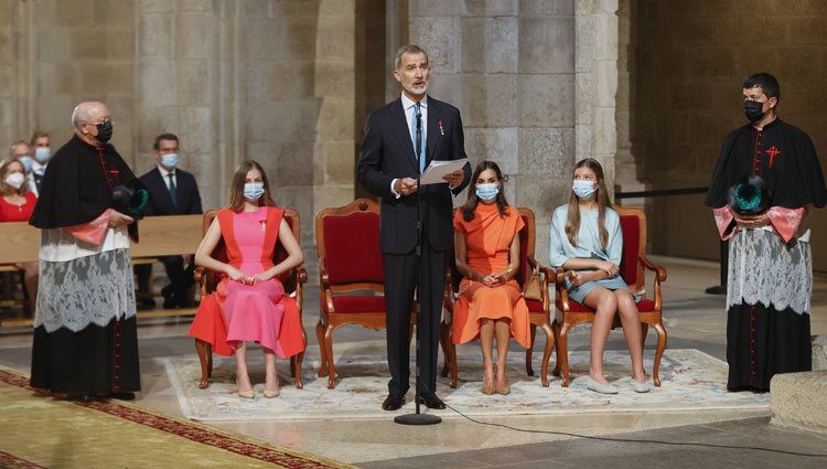 El Rey Felipe da su discurso en la Catedral de Santiago por el Día del Apóstol