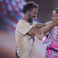 Nacho Palau y Jorge Javier Vázquez en la final de 'Supervivientes 2022'