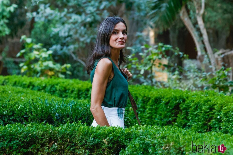 La Reina Letizia en la Cartuja de Valldemossa de Mallorca