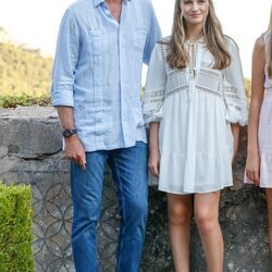 El Rey Felipe y la Princesa Leonor en su posado en la Cartuja de Valldemossa de Mallorca