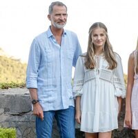 El Rey Felipe y la Princesa Leonor en su posado en la Cartuja de Valldemossa de Mallorca