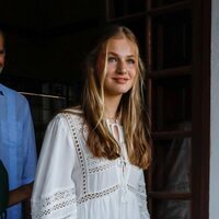 La Princesa Leonor en su visita a la Cartuja de Valldemossa