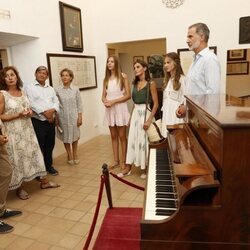 Los Reyes Felipe y Letizia, la Princesa Leonor y la Infanta Sofía en la visita que realizaron a la Cartuja de Valldemossa