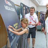 La Princesa Charlotte en su visita a SportsAid House