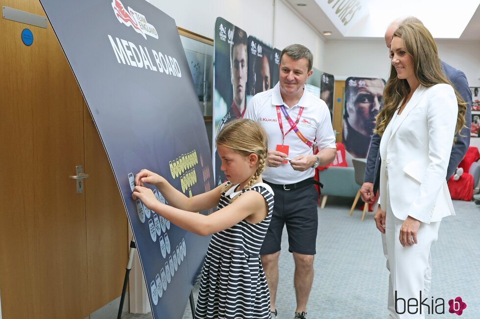 La Princesa Charlotte en su visita a SportsAid House