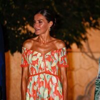 La Reina Letizia y la Reina Sofía en la recepción a la sociedad balear en Marivent