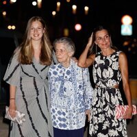 La Reina Letizia, la Princesa Leonor e Irene de Grecia tras una cena en Palma durante sus vacaciones en Mallorca