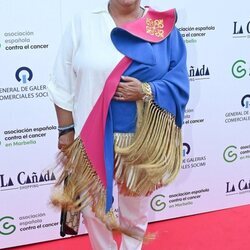 María del Monte en la gala de la Asociación Española Contra el Cáncer de Marbella