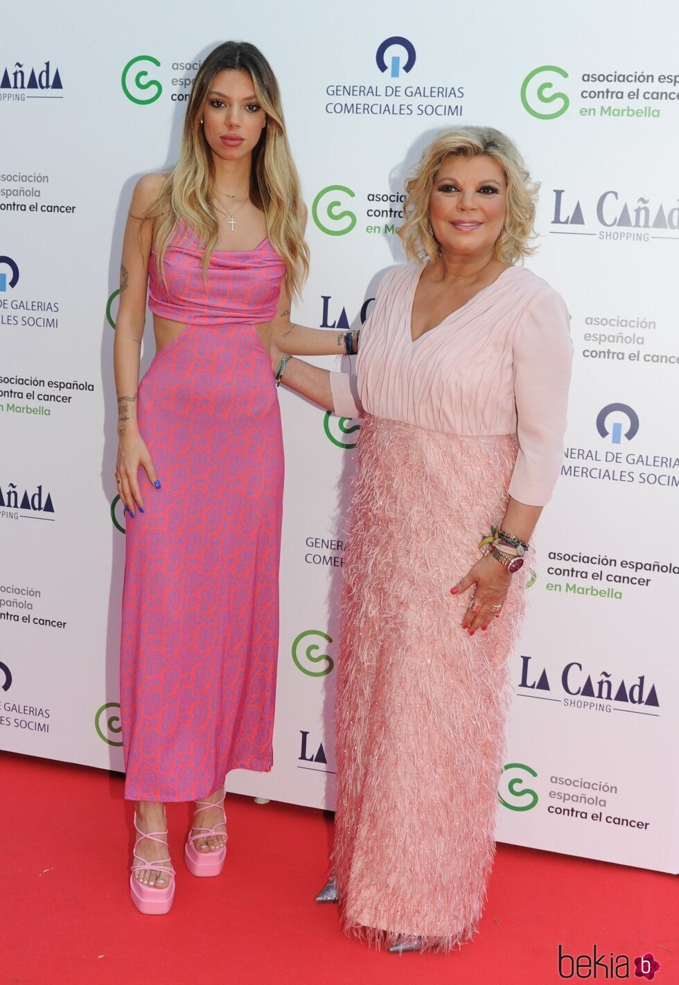 Terelu Campos y su hija Alejandra Rubio en la gala de la Asociación Española Contra el Cáncer de Marbella