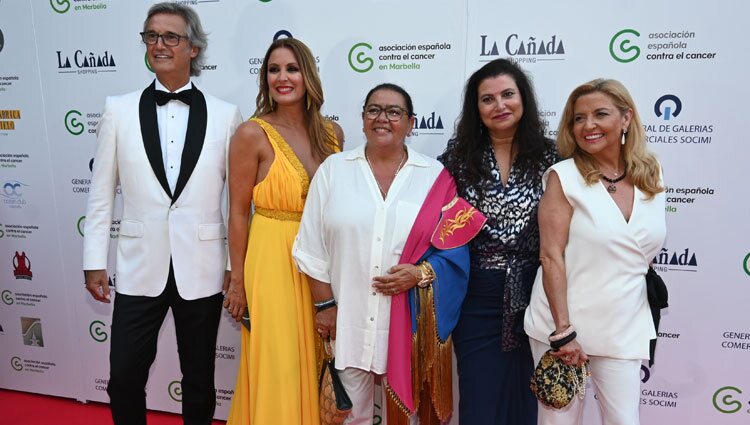 Poty Castillo, Eva Ruiz, María del Monte e Inmaculada Casal en la gala de la Asociación Española Contra el Cáncer de Marbella