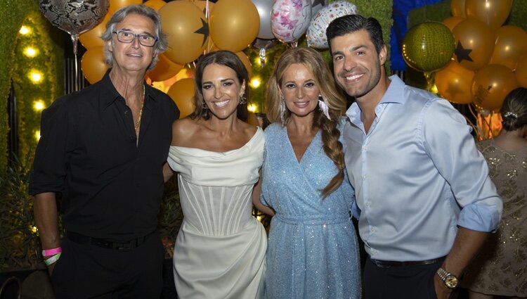 Paula Echevarría, Miguel Torres, Isabel Navarro y Poty Castillo en Marbella