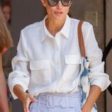 La Reina Letizia con gafas de sol en un paseo familiar por Palma durante sus vacaciones en Mallorca