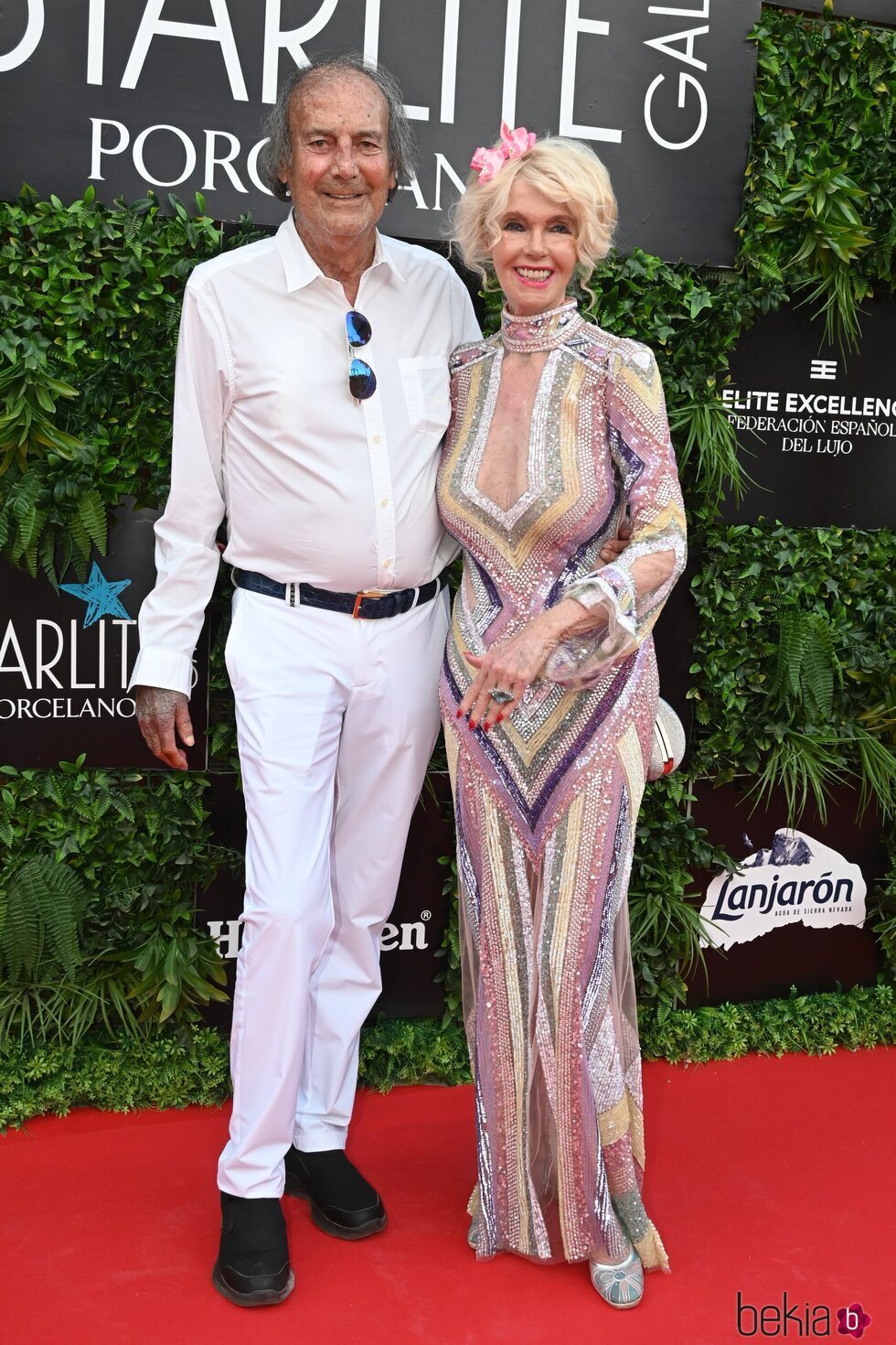 Gunilla von Bismarck y Luis Ortiz en la Gala Starlite 2022 en Marbella