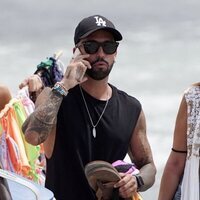 Raquel Lozano y Omar Sánchez disfrutando de un día de playa en Ibiza