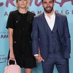 Dani Carvajal y Daphne Cañizares en la presentación del documental de Sergio Ramos