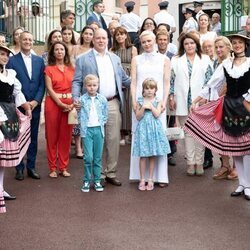 Alberto y Charlene de Mónaco y Jacques y Gabriella de Mónaco en el Picnic de Mónaco 2022