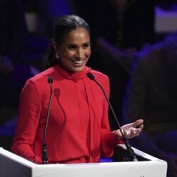 Meghan Markle en el One Young World Summit en Manchester