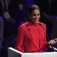 Meghan Markle en el One Young World Summit en Manchester