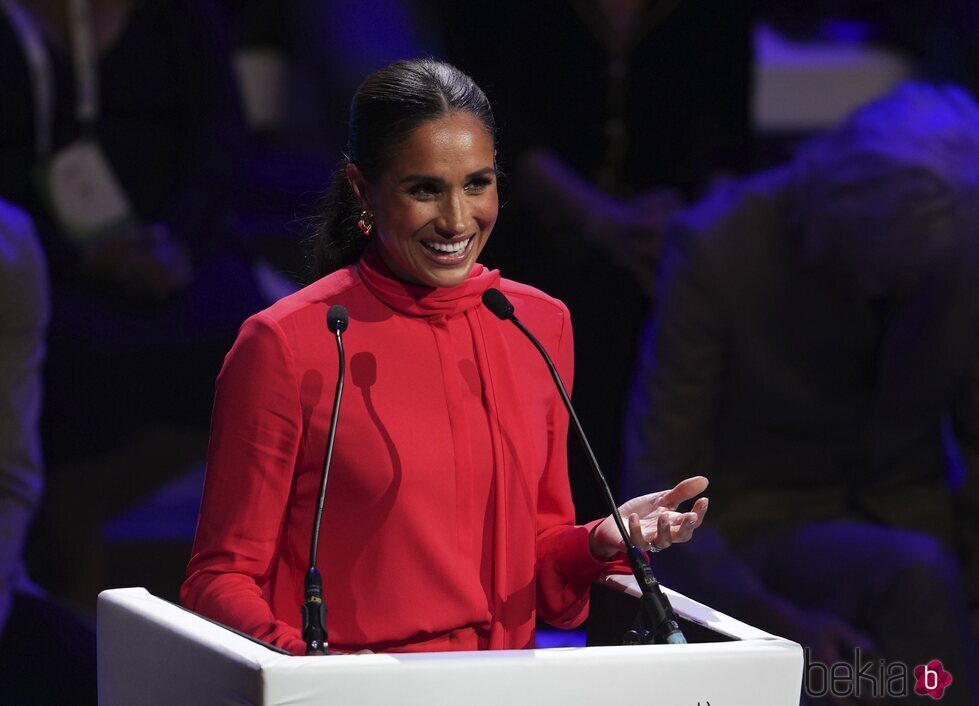 Meghan Markle en el One Young World Summit en Manchester