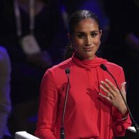 Meghan Markle en su discurso en el One Young World Summit en Manchester