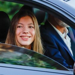 La Infanta Sofía muy sonriente en su vuelta al cole 2022/2023