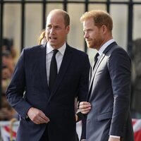 Los Príncipes Guillermo y Harry, juntos tras la muerte de la Reina Isabel II