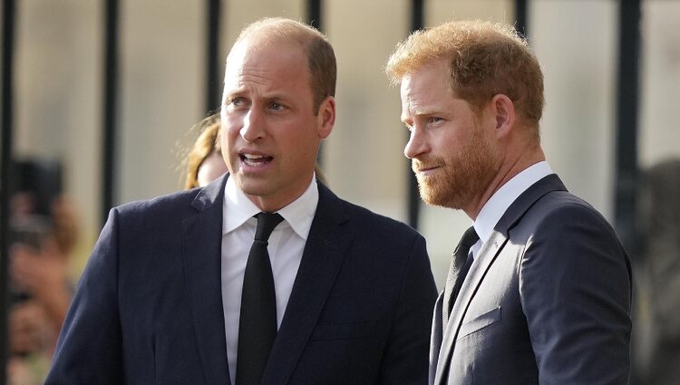 Los Príncipes Guillermo y Harry, juntos tras la muerte de la Reina Isabel II