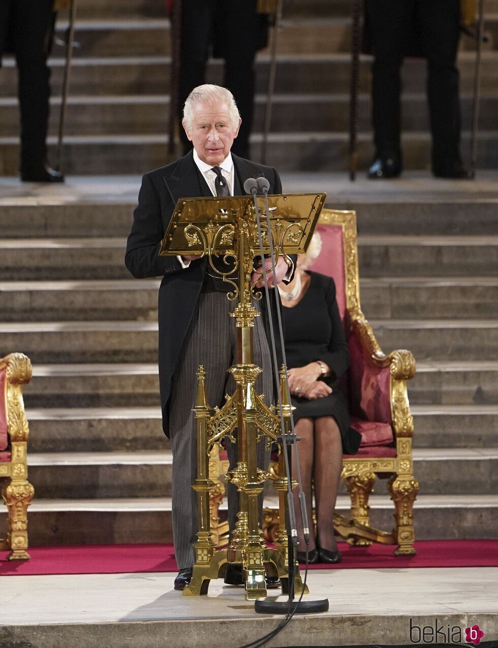 El Rey Carlos III en su primer discurso ante el Parlamento como Rey