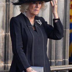 La Reina Camilla en el funeral por la Reina Isabel II en Edimburgo