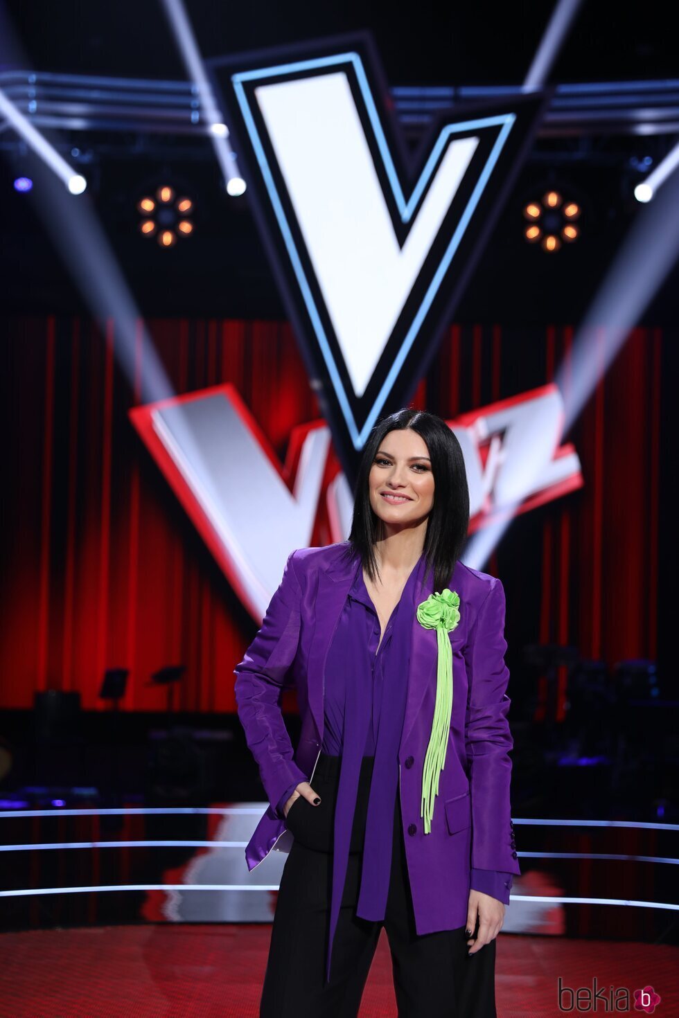 Laura Pausini en la presentación de 'La Voz 2022'