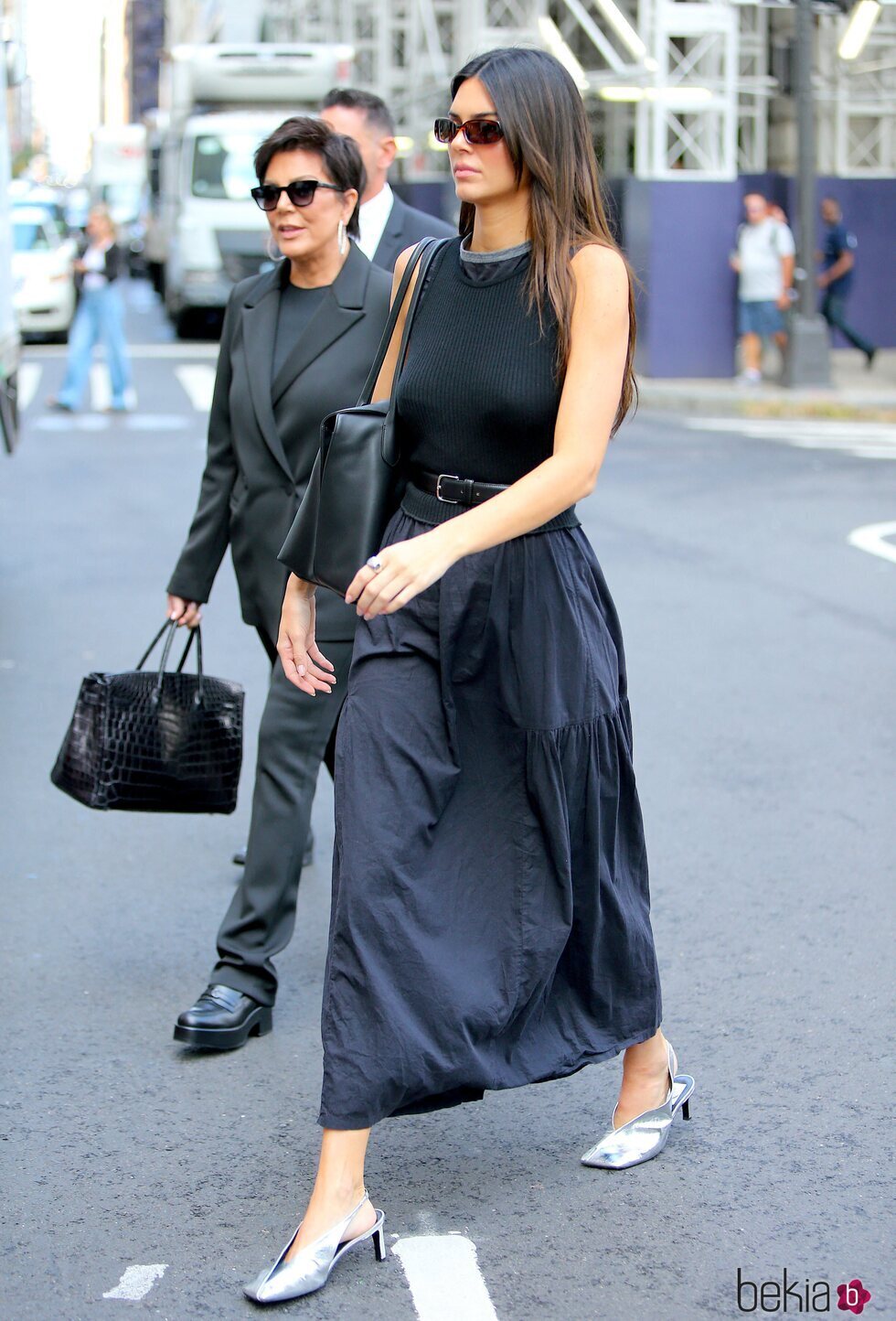 Kendall y Kris Jenner por Nueva York durante la Semana de la Moda