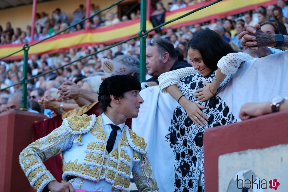 Victoria Federica y el torero Andrés Roca Rey en Valladolid