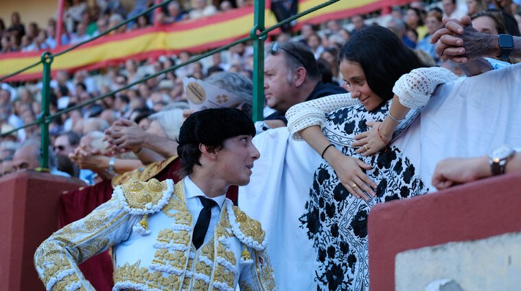 Victoria Federica y el torero Andrés Roca Rey en Valladolid