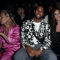 Yulen Pereira y Anabel Pantoja en el front row Andrés Sardá en la MBFWMadrid