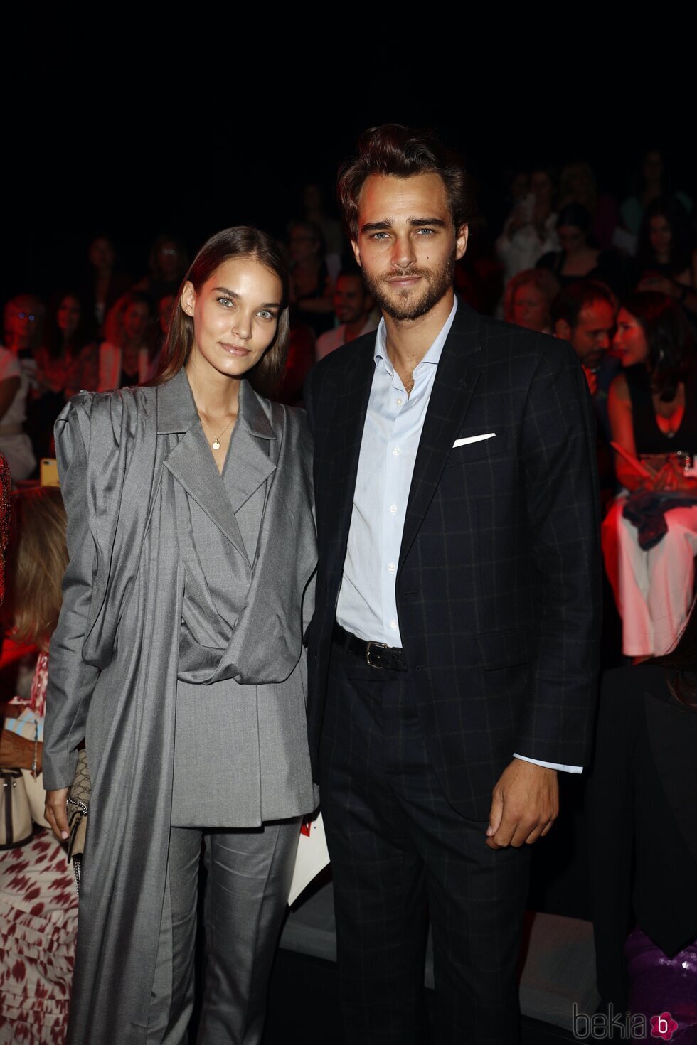 Pepe Barroso y Gara Arias en el front row de la Mercedes Benz Fashion Week septiembre 2022