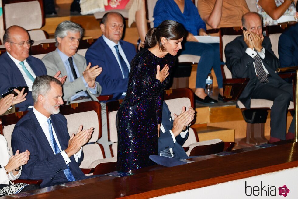 La Reina Letizia, muy agradecida en el Auditorio Nacional de Música